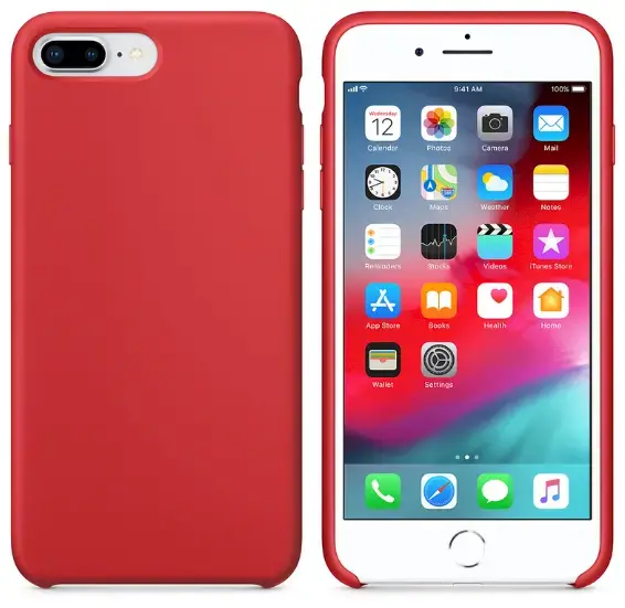 Fusion Soft Matte Back Case Silicone Case For Apple iPhone 7 | 8 | SE 2020 Red
