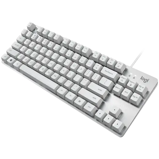 LOGITECH K835 TKL Mechanical Keyboard - OFFWHITE/SILVER - USB - NORDIC - TTC RED