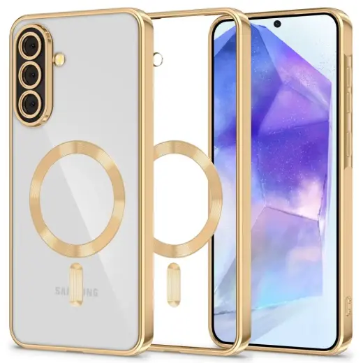 Tech-Protect MagFlex telefono dėklas su MagSafe palaikymu Samsung Galaxy A57 (A576) auksinis