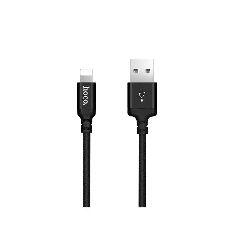 HOCO X14 datu pārraides un uzlādes vads | USB-A uz Lightning | 10W | 2m | melns