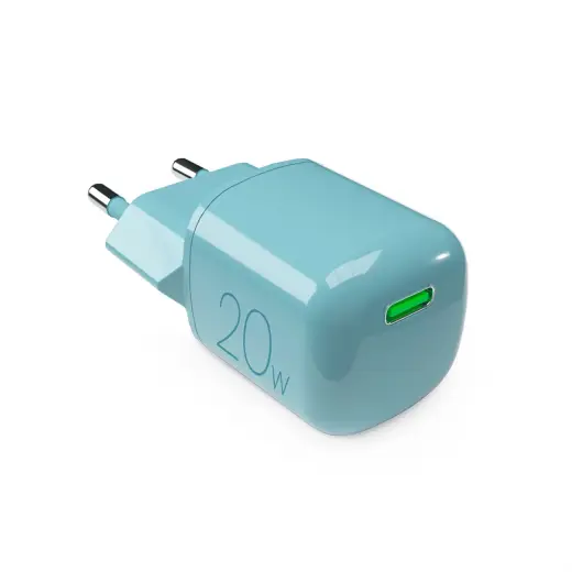 Puro 20W GaN USB-C tīkla lādētājs | 20W | GaN | USB-C | zaļš