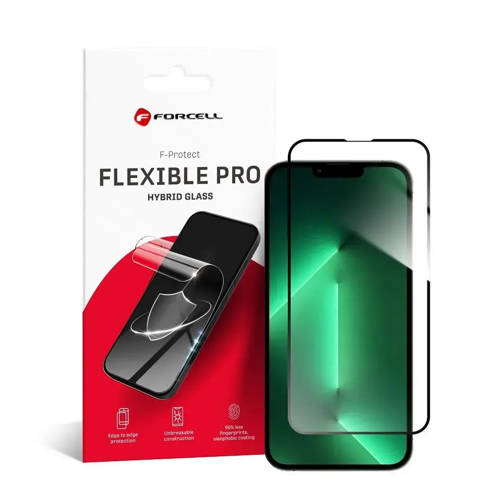 Forcell Flexible 5D kaitsekile telefonile iPhone 13 | iPhone 13 Pro | iPhone 14 | iPhone 16e