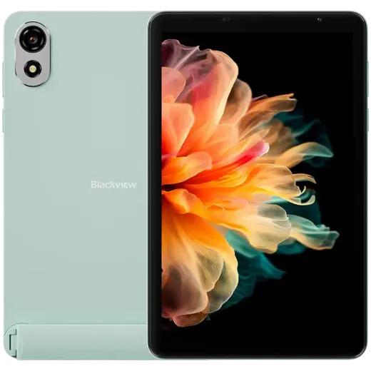 Blackview Zeno 1 LTE 6GB/256GB 8-inch HD IPS 800x1280 90Hz Unisoc T615 Octa-core 1.6GHz 8MP Front/8MP Back Camera Battery 6000mAh No Charger Type-C L1 NetflixHD TUV Android 15 Jungle Green
