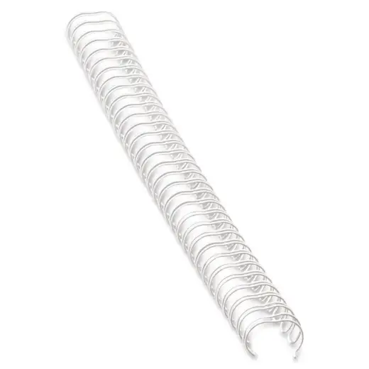 Metal coils FELLOWES, 6 mm, 100 pcs/pack, white