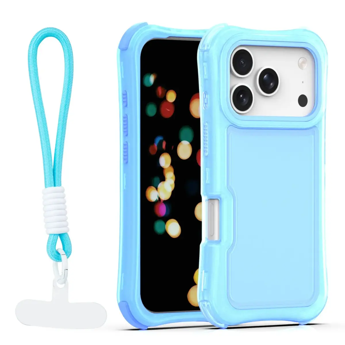 Safepop maciņš ar siksniņu telefonam iPhone 17 Pro zils