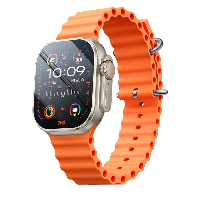 YESIDO IO26 SMARTWATCH BT5.0+NFC 200mAh IPX5 ( WITH 2 STRAPS) BLACK