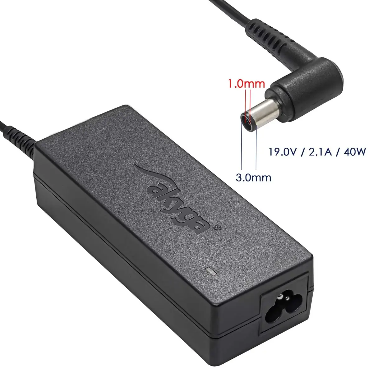 Notebook power supply Akyga AK-ND-22 19V | 2.1A 40W 3.0 x 1.0 mm SAMSUNG 1.2m