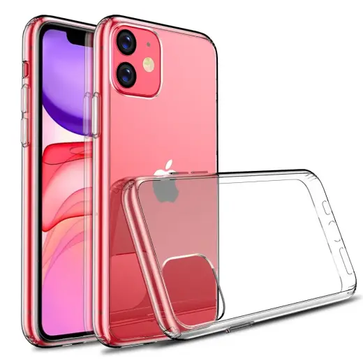 Clear 2 mm telefono dėklas iPhone 11 Pro skaidrus