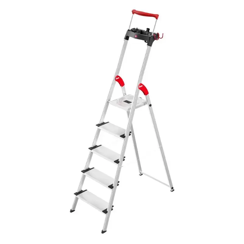 Household ladder L95 TopLine / aluminum / 5 steps