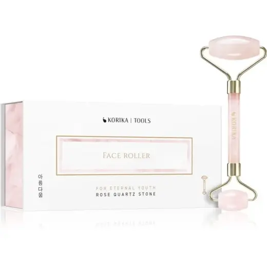 KORIKA Tools Roller Stone Massage Roller for Face and Neck Rose Quartz