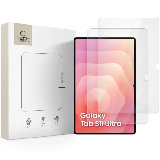 SZKŁO HARTOWANE TECH-PROTECT GLASS FIT+ 2-PACK GALAXY TAB S8 ULTRA | S9 ULTRA | S10 ULTRA | S11 ULTRA 14.6 CLEAR