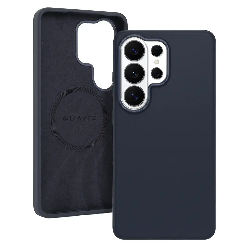 Liavec Silky maciņš ar MagSafe atbalstu telefonam Samsung Galaxy S26 Ultra (S948) zils
