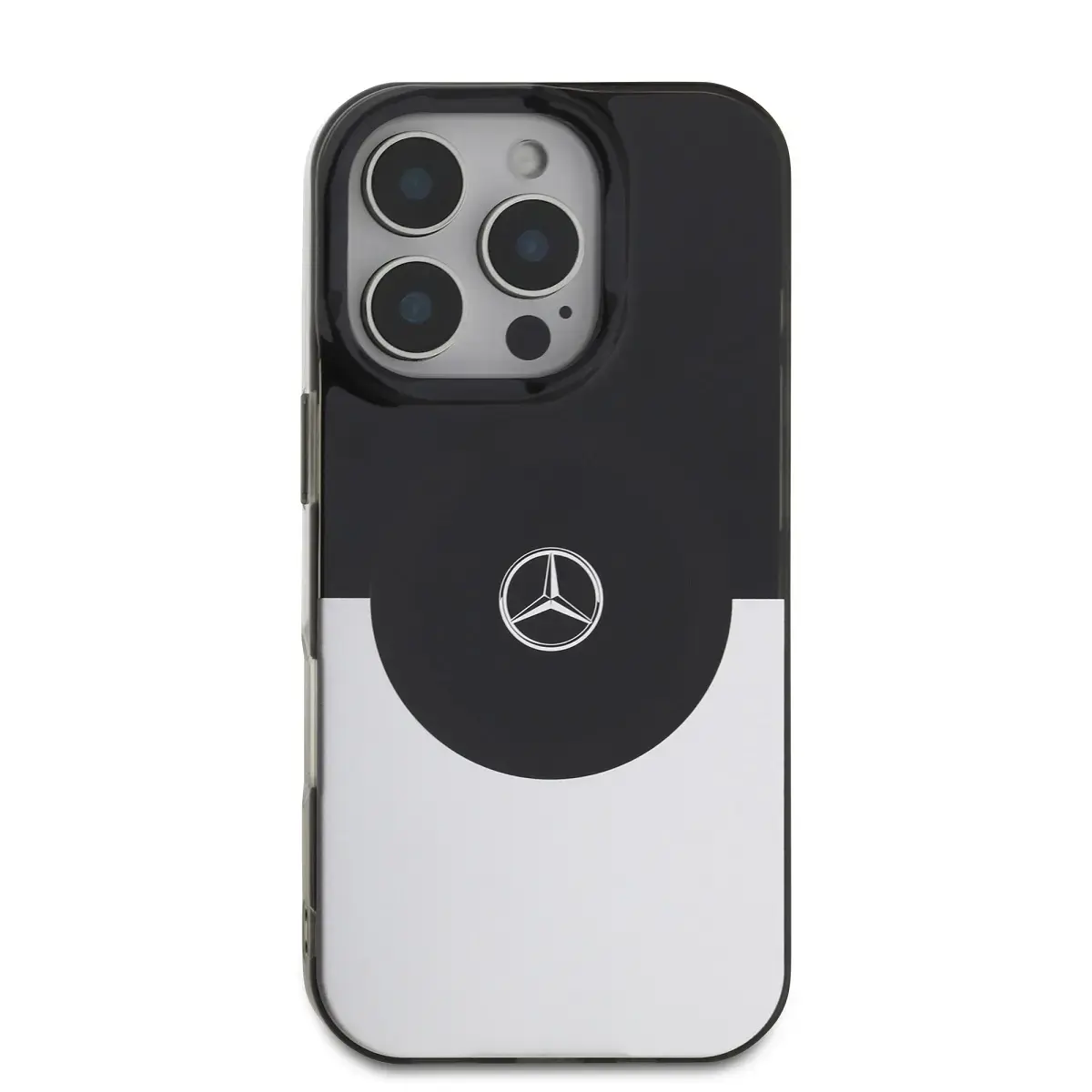 Mercedes PC|TPU Double Layer MagSafe Case for iPhone 16 Pro Black|Silver
