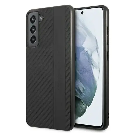 AMG AMHCS21FESBLSCA S21 FE G990  czarny|black hardcase Carbon Stripe&Embossed