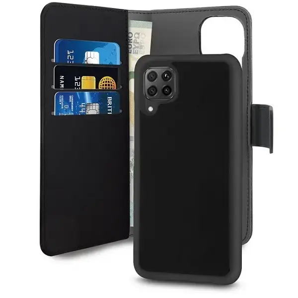 Puro Wallet Detachable Huawei P40 Lite 2w1 czarne|black HWP40LBOOKC3BLK