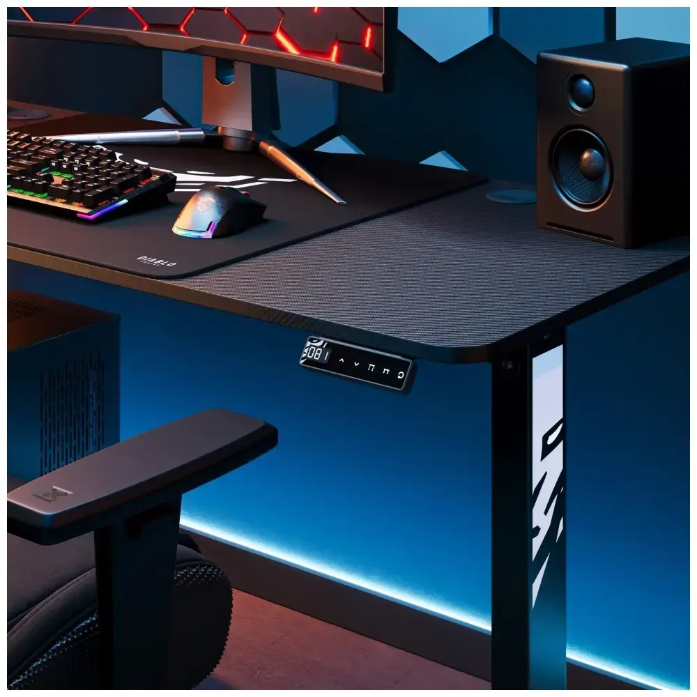 Desk with height adjustment Diablo Chairs X-TENSIO 1400 black