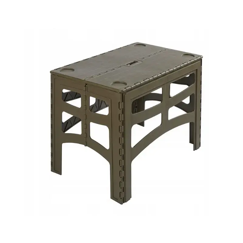 Salokāms āra galds L ar kravnesību līdz 80kg Timo 70x45x55cm olīvu krāsā