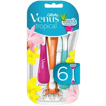 Gillette Venus Tropical ( 6 pcs ) - disposable razors