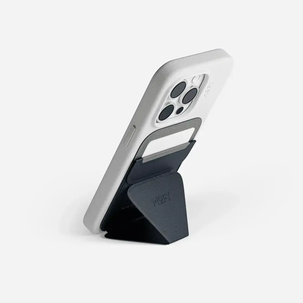 Moft Movas Snap-On MagSafe Magnetic Wallet and Phone Stand black