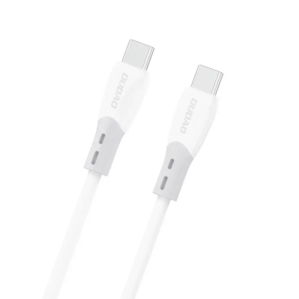 Dudao L25SC datu pārraides un uzlādes vads | USB-C uz USB-C | 60W | 1m | balts