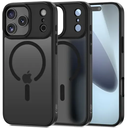 TECH-PROTECT MAGMAT phone case with MagSafe support for iPhone 17 Pro Max matte black