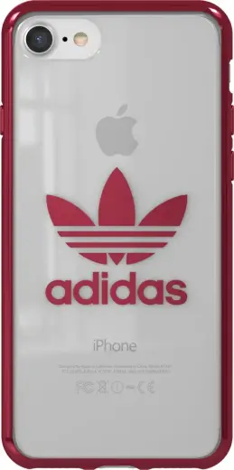 Adidas OR skaidrs maciņš priekš Apple iPhone 7|8 sarkans