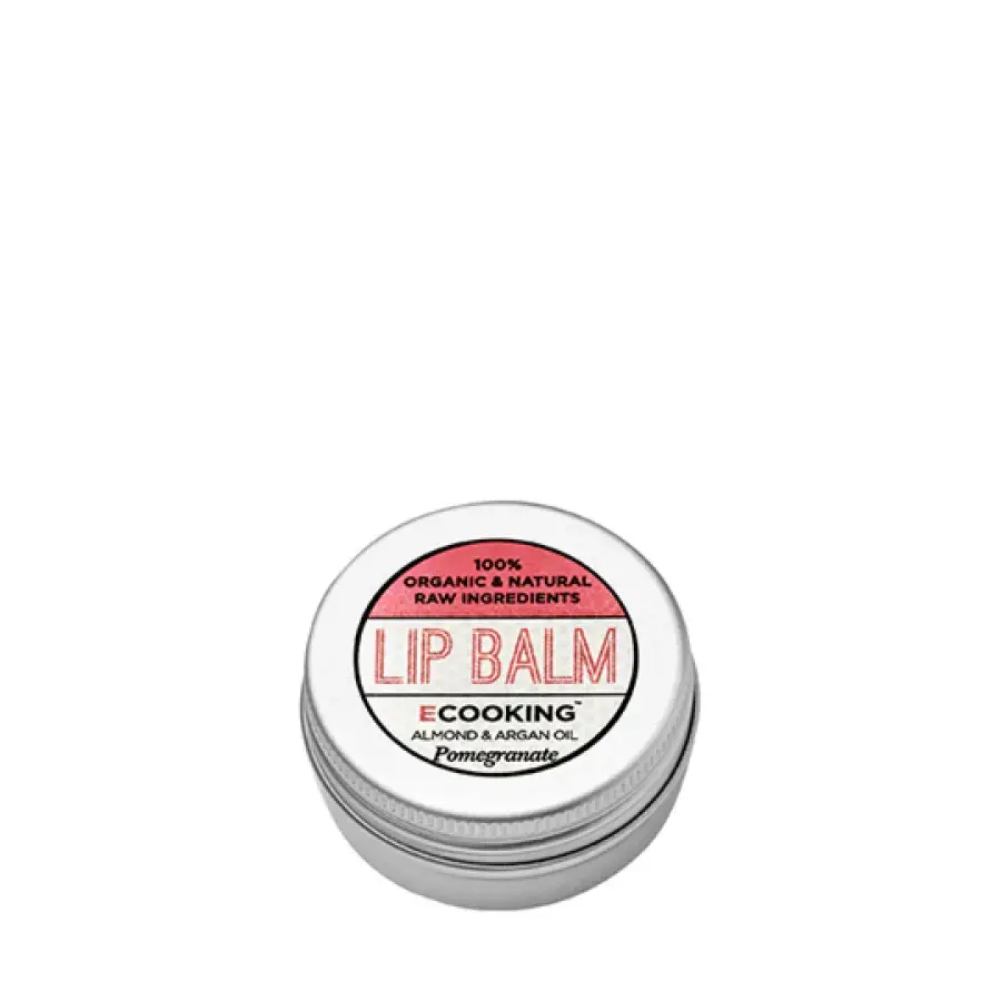 Ecooking, Ecooking, Organic Argan Oil, Hydrating, Lip Balm, Pomegranate, 15 ml