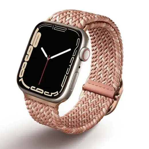 UNIQ Aspen viedpulksteņa siksniņa priekš Apple Watch (38/40/41 mm) | neilons | rozā