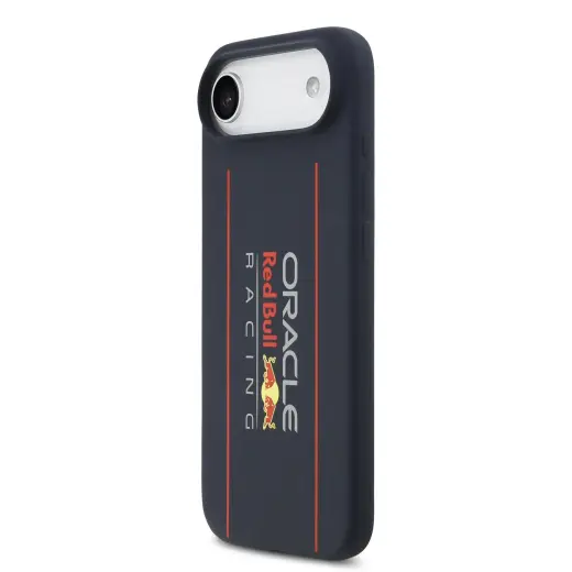 Red Bull Silicone Vertical Logo MagSafe Case for iPhone Air Navy