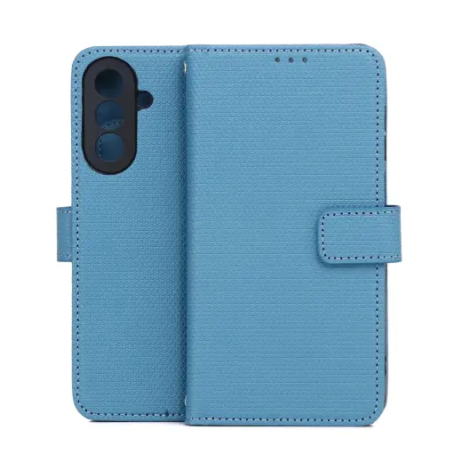 Smart Triangle book type phone case for Samsung Galaxy A17 4G (A175) | A17 5G (A176) | A26 5G (A266) blue