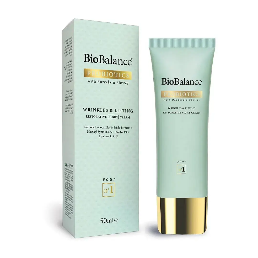 Bio Balance, Wrinkle & Lifting Restorative, Firming & Anti-Wrinkle, Night, Cream, For Face & Neck, 50 ml