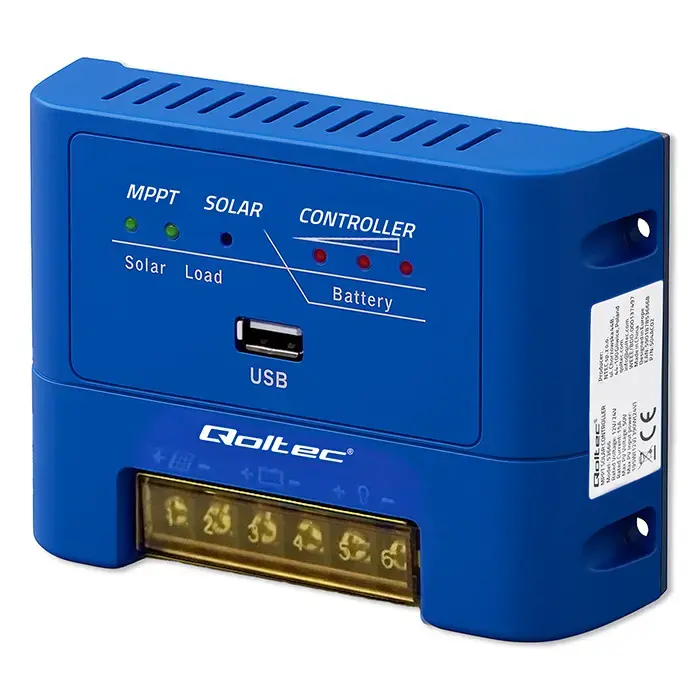 Qoltec Solar charge controller MPPT 15A  for powering DC consumers and charging batteries 12V / 24V | AGM | GEL