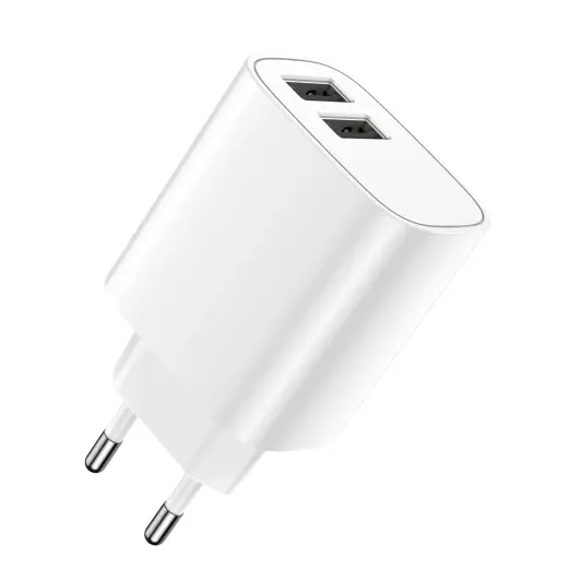 Forever LS-03 kelioninis įkroviklis | 12W | USB-A | baltas