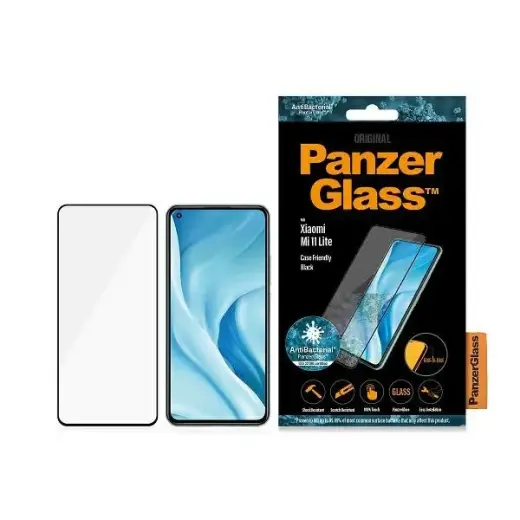 PanzerGlass E2E Regular karastatud klaas telefonile Xiaomi Mi 11 Lite 5G, must