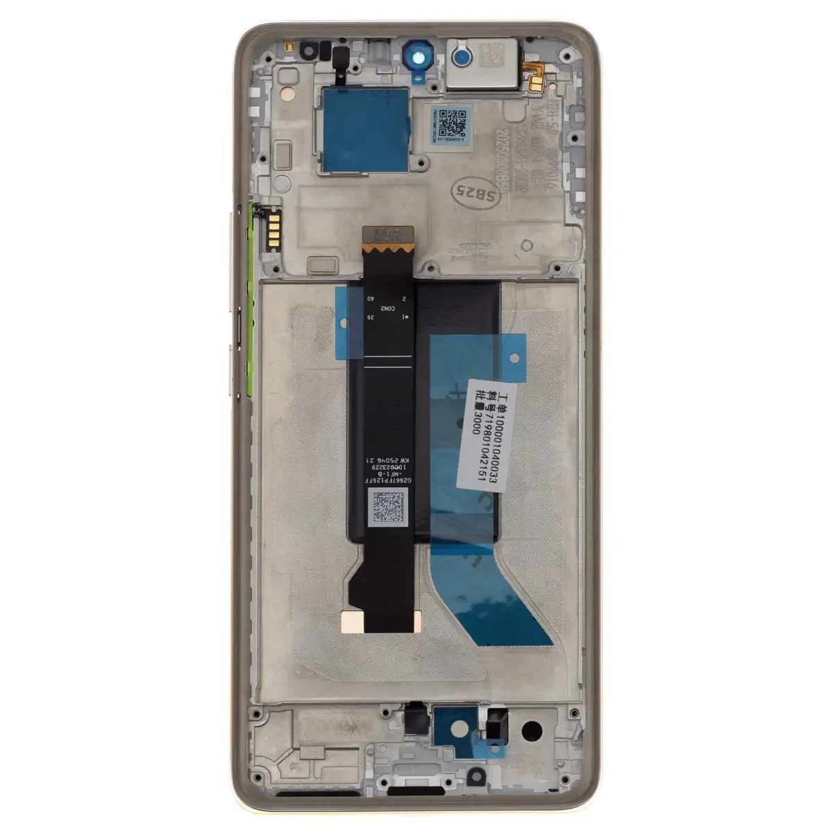 LCD Display + Touch Unit + Front Cover for Xiaomi Redmi Note 14 Pro 5G Golden (Service Pack)