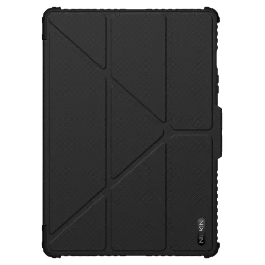 Защитный чехол-стенд Nillkin Bumper PRO для Samsung Galaxy Tab S10 FE черного цвета
