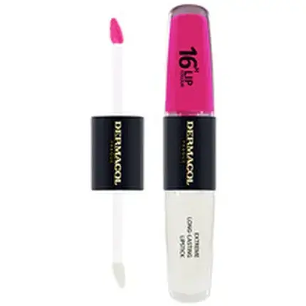 Dermacol 16H Lip Colour Extreme Long-Lasting Lipstick dlouhotrvající dvoufázová barva a lesk na rty No. 14 8 ml