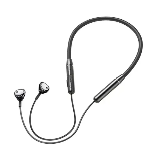 Joyroom wireless bluetooth headphones sport neckband black (JR-D6)