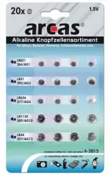Baterijas AG komplekts 20 gab AG1|AG3| AG4|AG10|AG13