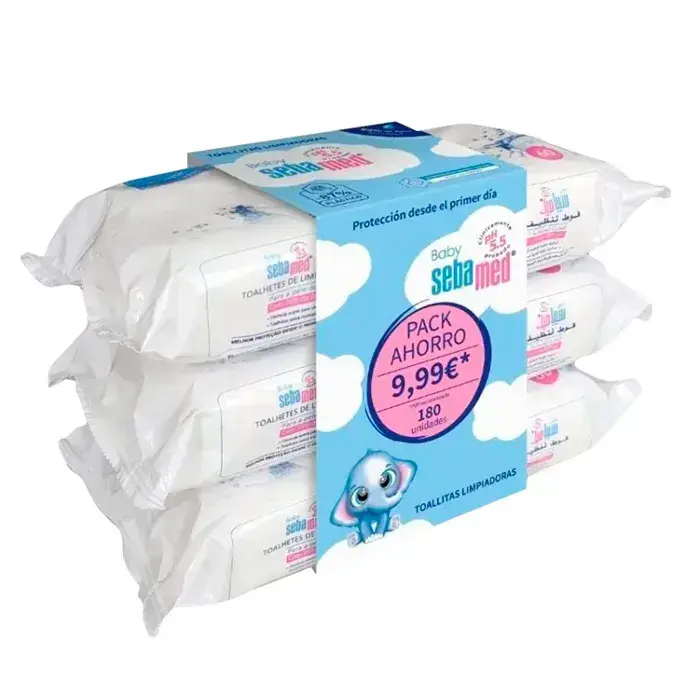 Sebamed Baby Cleansing Wipes, 3 packs