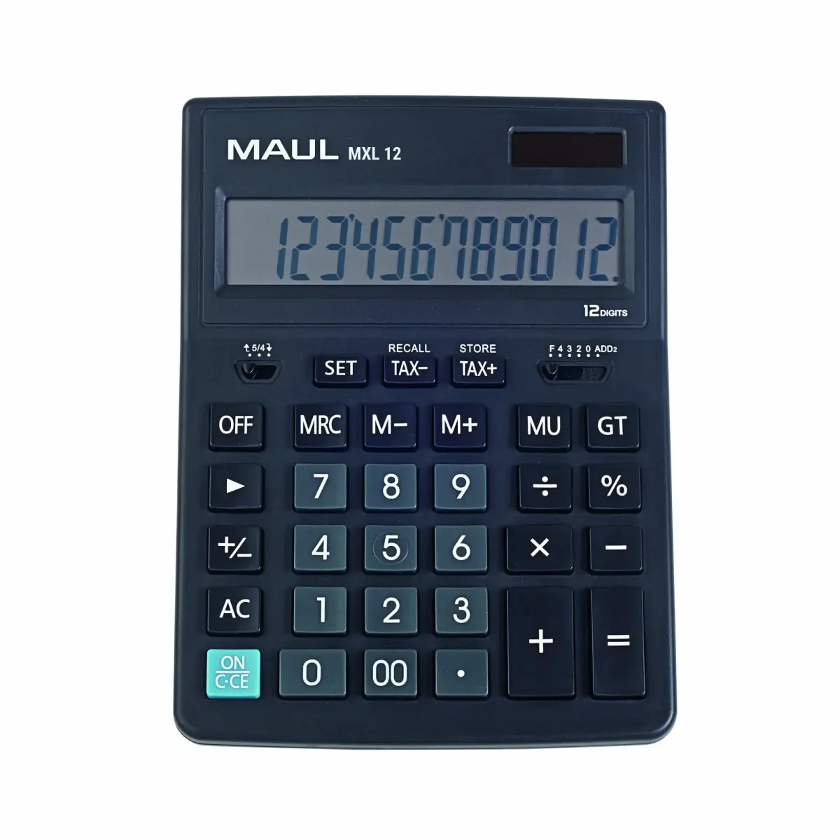 Galda kalkulators MAUL MXL 12, 12 cipari, nodokļu