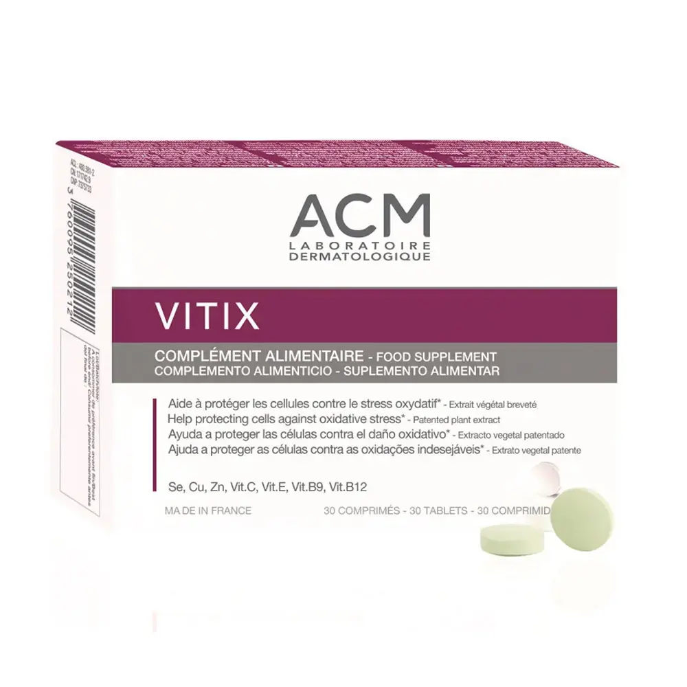 Laboratoire ACM, Vitix, Vitamins & Minerals, Protect Cells From Oxidative Stress, Vitamins, 30 pcs