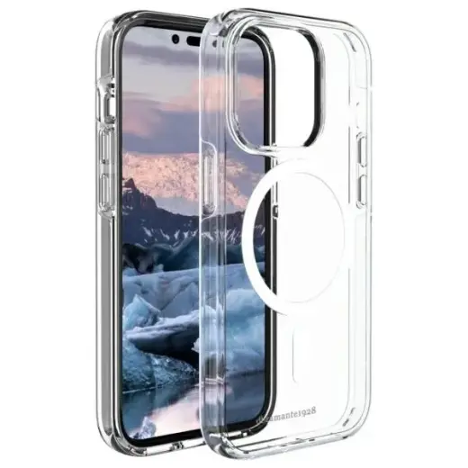 dbramante 1928 Iceland Pro phone case with MagSafe support for iPhone 14 Pro transparent