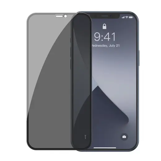 Tempered glass 0.3mm Baseus with Privatization filter for iPhone 12 | iPhone 12 Pro - 2020 (2pcs)