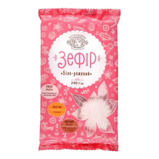 Zefīrs BOGUSLAVNA, balts/rozā, 240g