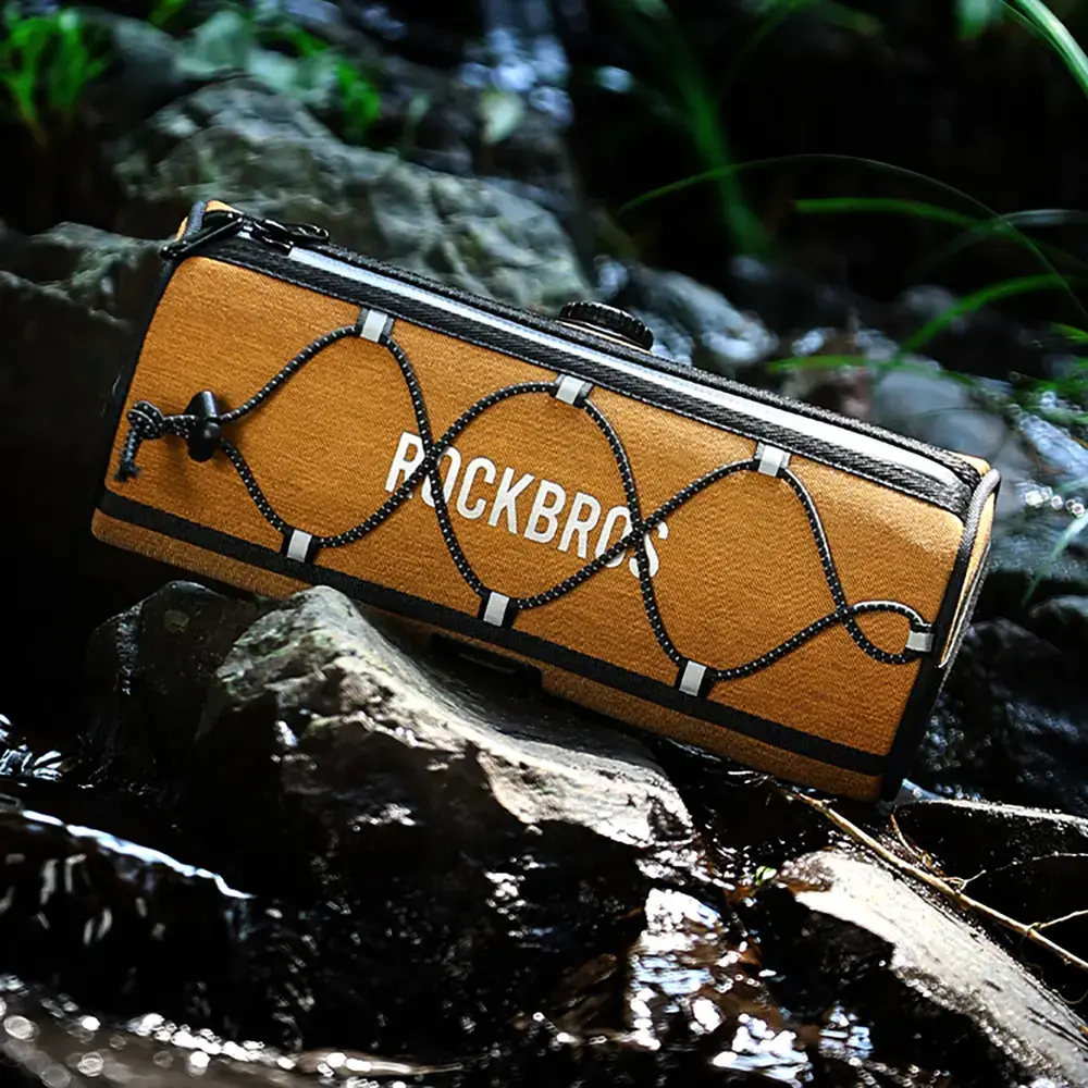 Torba na kierownicę 1,5L Rockbros TL002 ROAD TO SKY wodoodporna – pomarańczowa