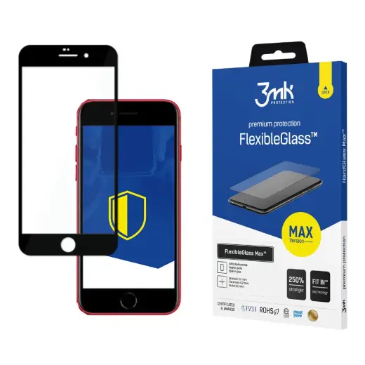 Apple iPhone SE 2020|2022 Black - 3mk FlexibleGlass Max™ screen protector