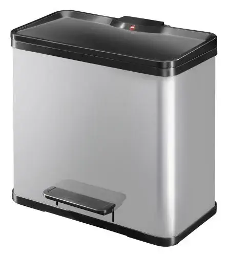 Мусорный контейнер с педалью Öko trio Plus L / 3x9L / светло-серый