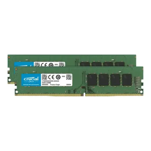 Crucial RAM - 32 GB (2 x 16 GB Kit) - DDR4 3200 DIMM CL22
