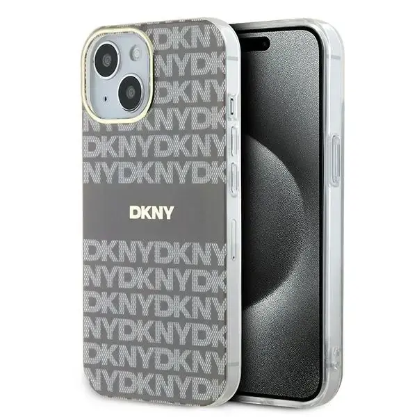 DKNY IML Mono & Stripe MagSafe case for iPhone 15 | 14 | 13 - beige